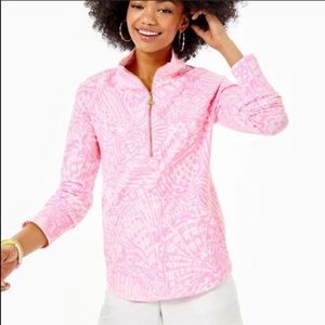 NWT Lilly Pulitzer Skipper Popover Pink Sea Cups